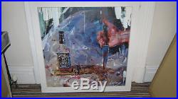 Stunning Original Zinsky Oil On Canvas Jack Daniels The Shining