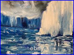 Summer Thaw Original Art oil painting on canvas signed Daniel W Green