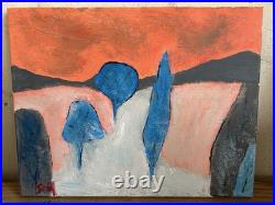 Sunset Trees Waterfall