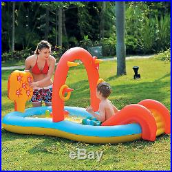 Swimming Pool for Kids, Dinosaur Pool Sprinkler Water Toys, Size 88.5 X 49X 41
