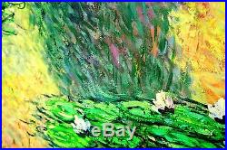 T. Denver-Lily Pond-Original Oil Painting on Stretched Canvas, Hand Signed