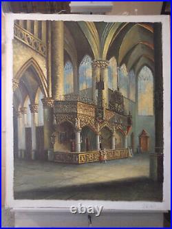 THE DOGES PALACE INTERIOR Original Reproduction Hand Painted on Canvas 20x24