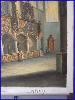 THE DOGES PALACE INTERIOR Original Reproduction Hand Painted on Canvas 20x24