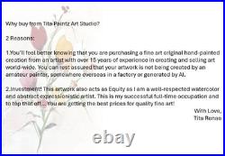 TITA PAINTZ Vintage White Roses Flowers Sand Hand Painted Wall Art 8x10 Canvas