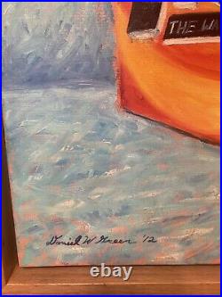 The Washday Miracle original art oil painting on canvas signed