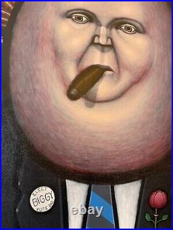 Tim Slowinski Elect Biggy Vote Original Painting on Canvas 33x24