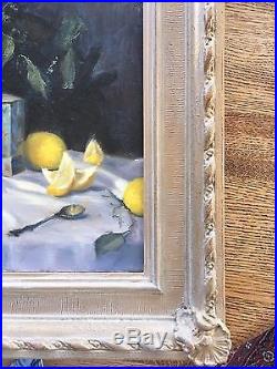 Timothy C. Tyler original Oil on Canvas Painting Lemon Soothers 1989 Listed Art