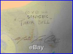 Tinker Bell by Trevor Carlton Disney Original Painting Hand Signed on Canvas COA