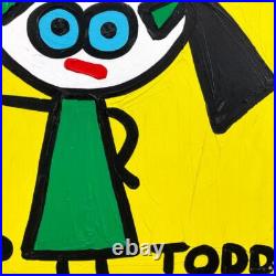 Todd Goldman Knuckle Sandwich Hand Signed Original Art on Canvas