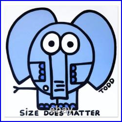 Todd Goldman Size Does Matter Hand Signed Original Art on Canvas