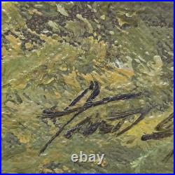 Tok Hwang Original Oil On Canvas Alaskan River Scene Signed & Numbered