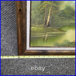 Tok Hwang Original Oil On Canvas Alaskan River Scene Signed & Numbered