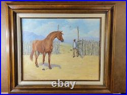 Tom Moss original Oil Painting The Two Year Old 1976