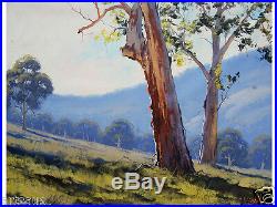 Tumut Gum Trees Painting Large Original Landscape Fine Art Oil Canvas G. Gercken