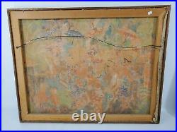 UBUD Indonesia Balinese Painting by Bali Artist Original Signed in Wooden Frame