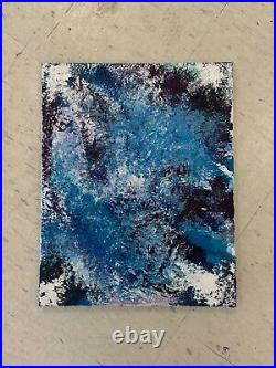 UNDERWATER Textured Abstract Acrylic Painting on Canvas