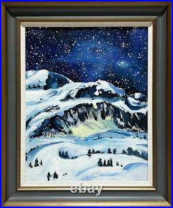 UniqueHomeArt Original Artwork Handmade Painting Wall Art Wood Frame 26 X 30in
