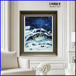 UniqueHomeArt Original Artwork Handmade Painting Wall Art Wood Frame 26 X 30in