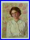 VTG-1930-s-WPA-Oil-Painting-Portrait-of-Brunette-Woman-on-Wallpaper-01-ghq
