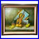 VTG-Artist-Signed-Original-Still-Life-Oil-on-Canvas-Painting-Fruit-Violin-Music-01-cuag