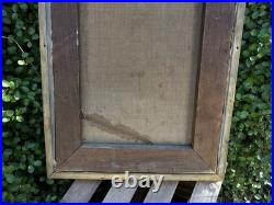 VTG Oil Painting Dog Portrait on Canvas Antique Gilt Frame 18x13 Unsigned