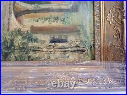 VTG Original Oil Paintings on Canvas by BUSNELLI (Lake LUGANO). New Frame