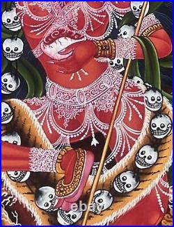 Vajravarahi Newari Paubha Thangka Digital Giclee Print On Canvas Of Original Art