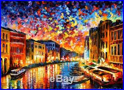 Venice Grand Canal Large Size Original Oil Painting On Canvas By Leonid Afremov