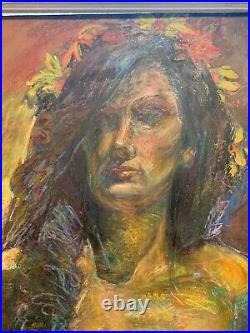 Venus De Fleur, Life-Size, 28x63, Original Pastel Painting, Portrait