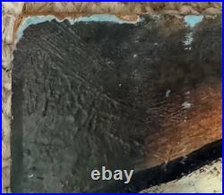 Vintage Clown Library Books Oil Painting Modern Art Wall Hanging Unknown Artist