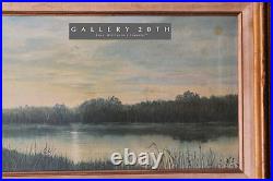 Vintage! Franz Emil Krause 19th Century Oil Landscape Painting! Print Art