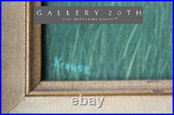 Vintage! Franz Emil Krause 19th Century Oil Landscape Painting! Print Art