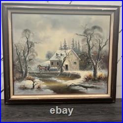 Vintage Larry Mayer Signed Oil Painting