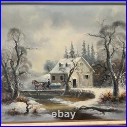 Vintage Larry Mayer Signed Oil Painting