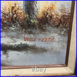 Vintage Larry Mayer Signed Oil Painting