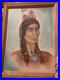 Vintage-Native-American-Portrait-Original-Art-Watercolor-Signed-With-Frame-01-sn