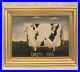 Vintage-Oil-Painting-On-Canvas-Signed-COW-1808-AMERICANA-Gold-Frame-15x12-01-gek
