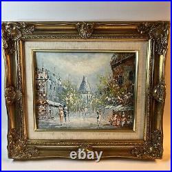 Vintage Original Oil Painting Signed A. Stephen European Impressionist Framed