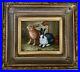 Vintage-Signed-Oil-on-Canvas-Framed-Painting-Rabbits-Countryside-01-wqlm