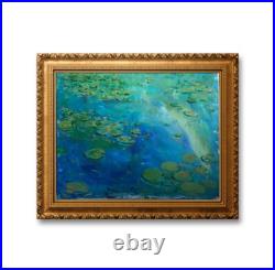 Waterlilies Artwork Impressionist Painting Large Art On Canvas Huge Artwork
