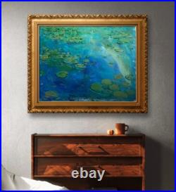 Waterlilies Artwork Impressionist Painting Large Art On Canvas Huge Artwork