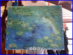 Waterlilies Artwork Impressionist Painting Large Art On Canvas Huge Artwork