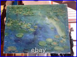 Waterlilies Artwork Impressionist Painting Large Art On Canvas Huge Artwork