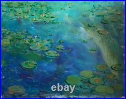 Waterlilies Artwork Impressionist Painting Large Art On Canvas Huge Artwork