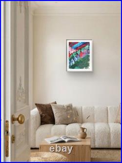 Waves Original Expressionism Acrylic Abstract Canvas
