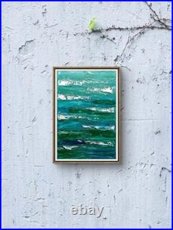 Waves Original Expressionism Acrylic Abstract Canvas Waves Original Expressionism Acrylic Abstract Canvas