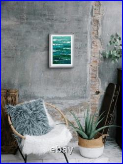 Waves Original Expressionism Acrylic Abstract Canvas