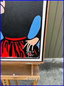 What's Wrong, Patsy Original Acrylic on Canvas Pop Art, Signed, Framed