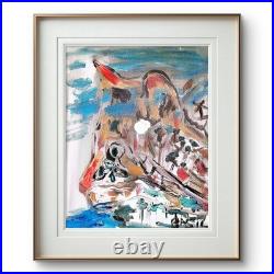 Wildcat Colorful Modern Art Acrylic Painting On Canvas