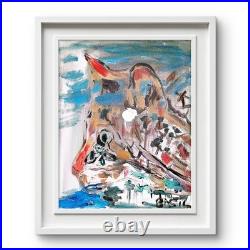 Wildcat Colorful Modern Art Acrylic Painting On Canvas